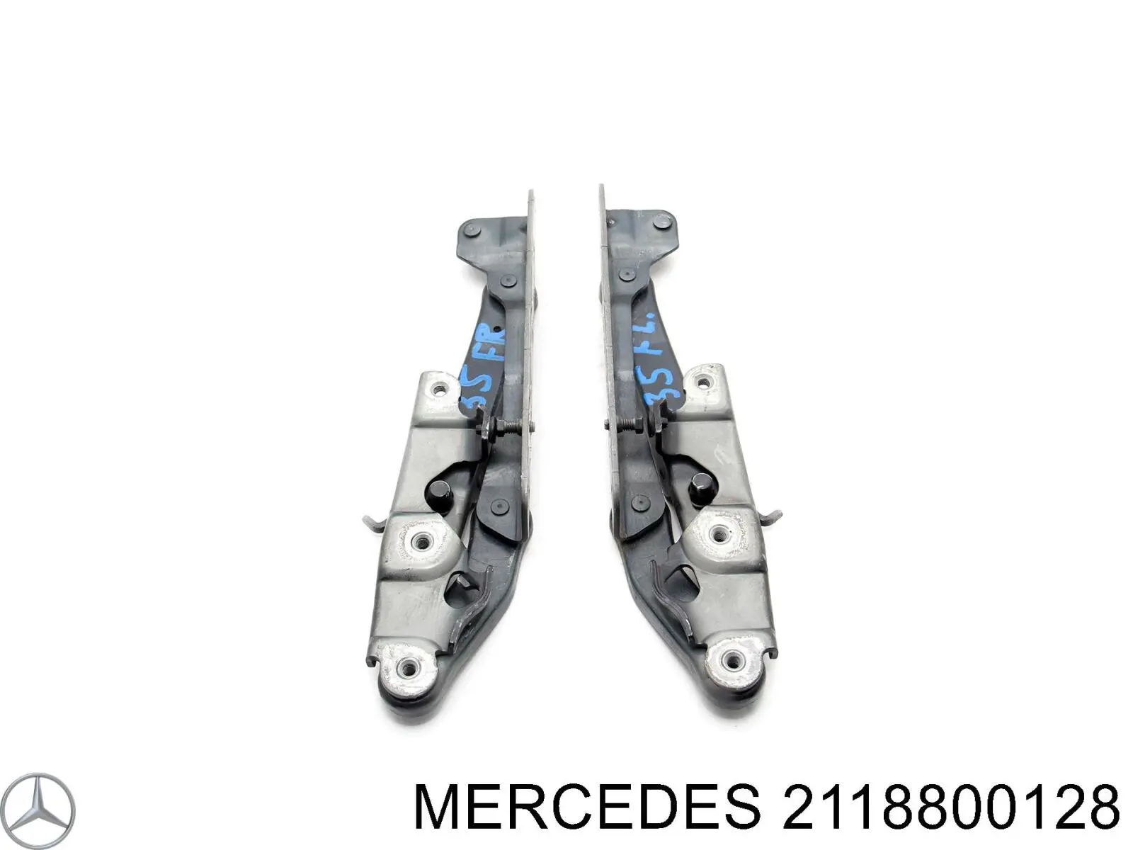 2118800128 Mercedes Gozno da capota esquerdo
