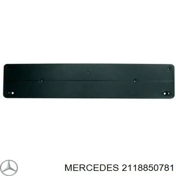 2118850781 Mercedes Painel de fixação de matrícula dianteira