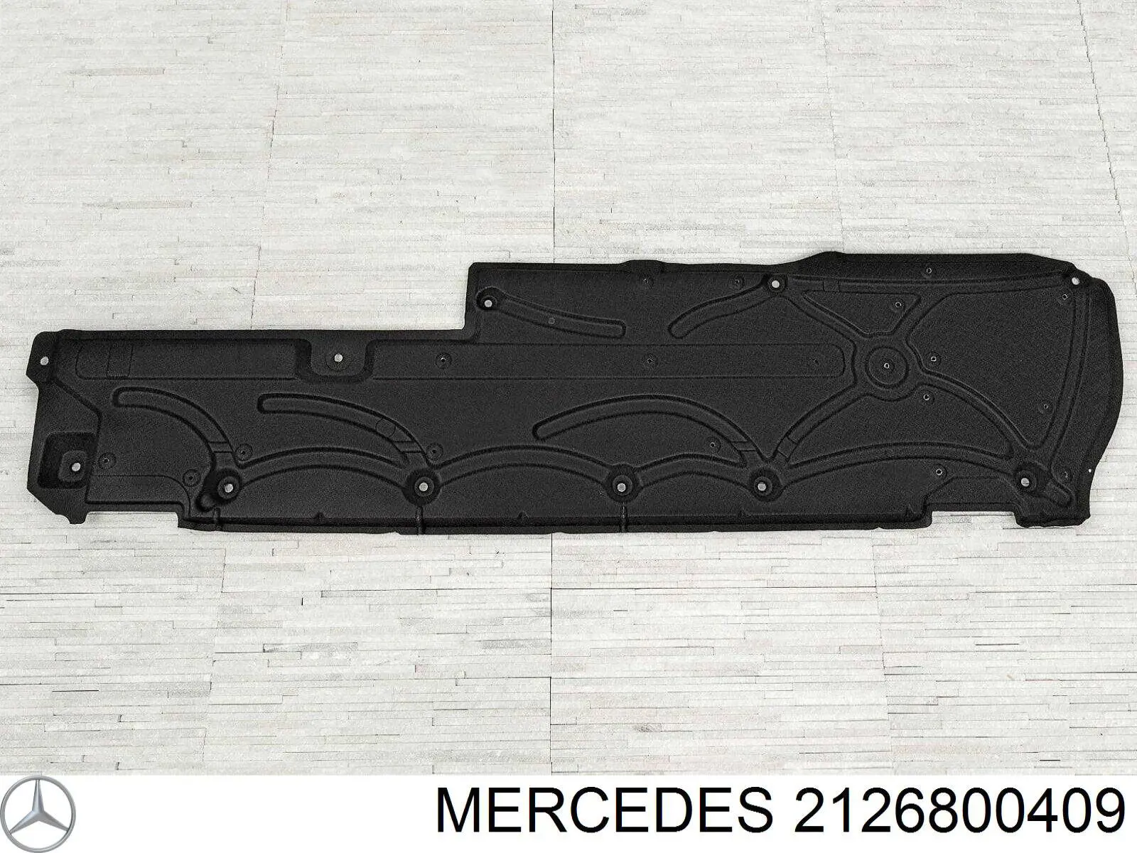 2126800409 Mercedes Proteção de fundo direita