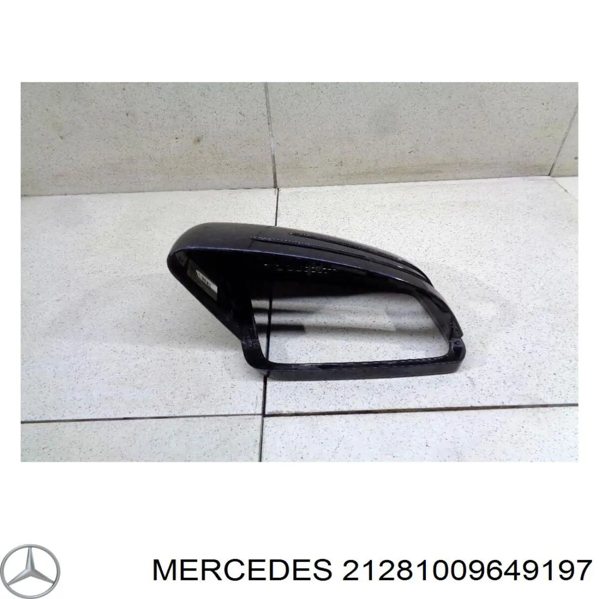 Compre A21281067009775 Mercedes Placa sobreposta (tampa) do espelho de retrovisão esquerdo