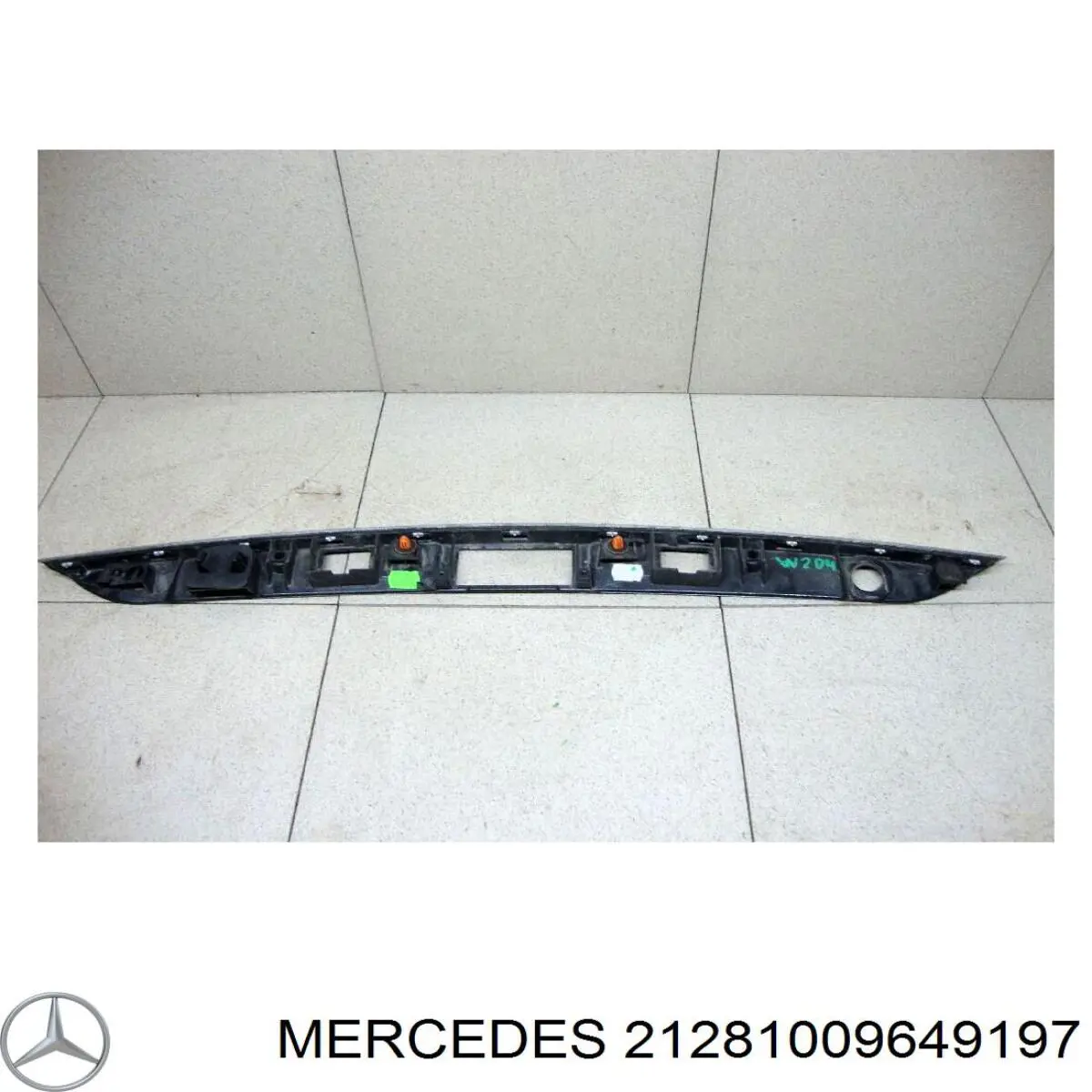 Compre 21281009649197 Mercedes Placa sobreposta (tampa) do espelho de retrovisão esquerdo