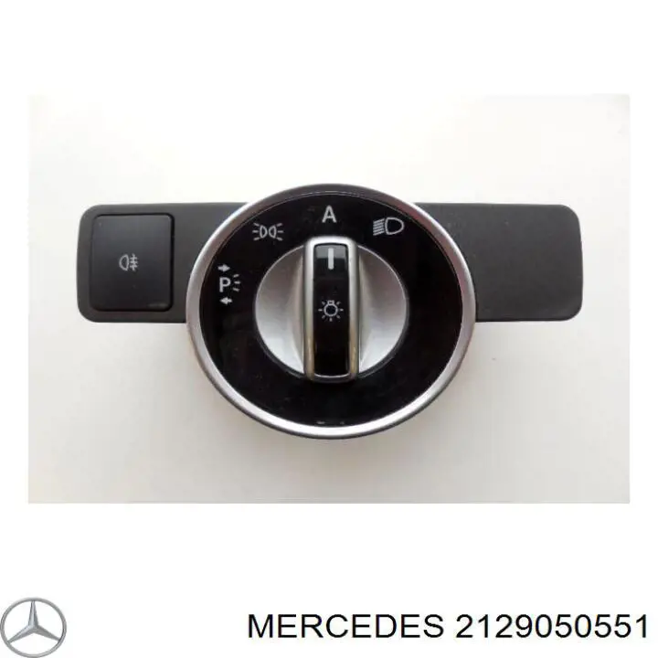 2129050551 Mercedes Comutador das luzes no "painel de instrumentos"