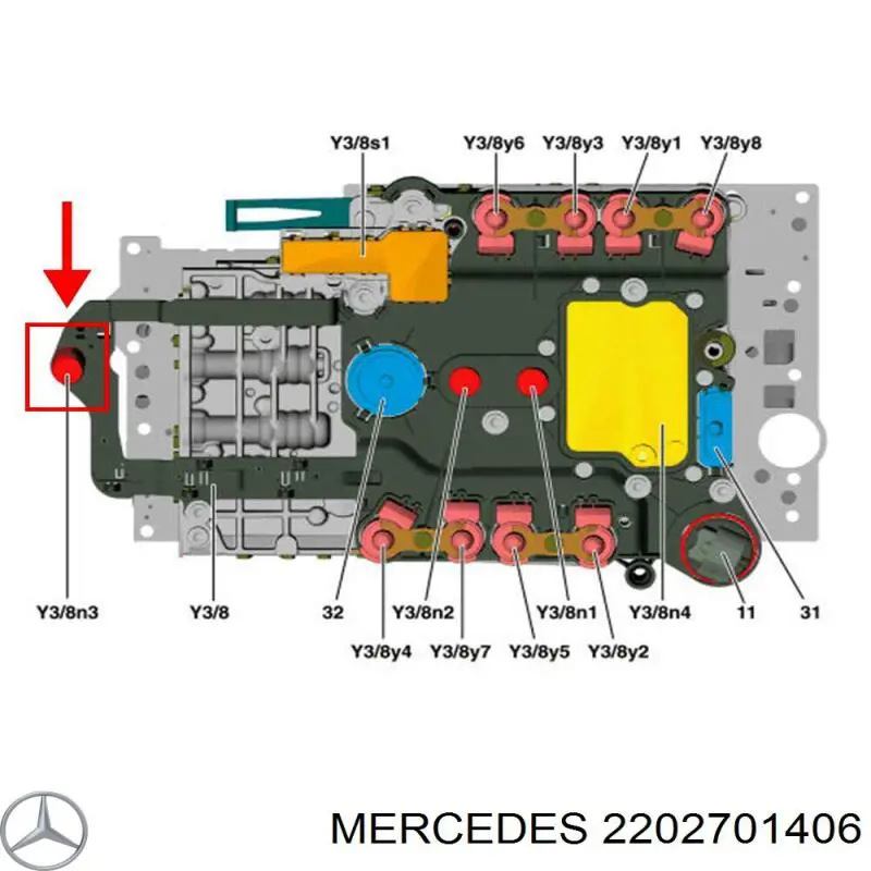 Unidade de válvulas da Caixa Automática de Mudança Mercedes A220270140688 preço, a partir de 490,66 USD