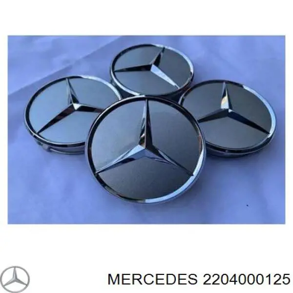 2204000125 Mercedes Coberta de disco de roda