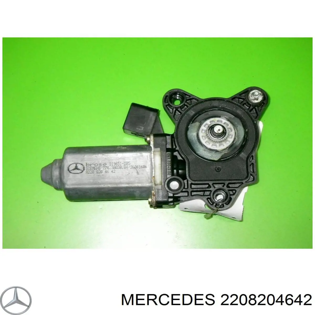 2208205442 Mercedes Motor de acionamento de vidro da porta dianteira direita