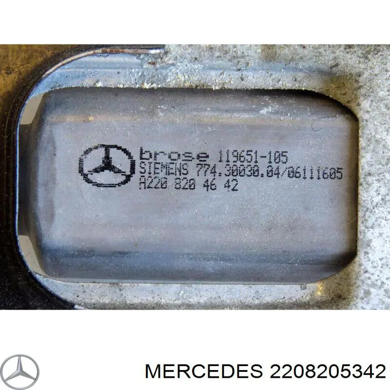 Compre 2208205342 Mercedes Motor de acionamento de vidro da porta dianteira esquerda