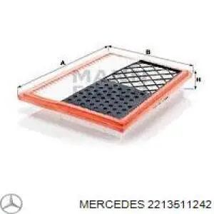 2213511242 Mercedes Bloco silencioso de viga traseira (de plataforma veicular)