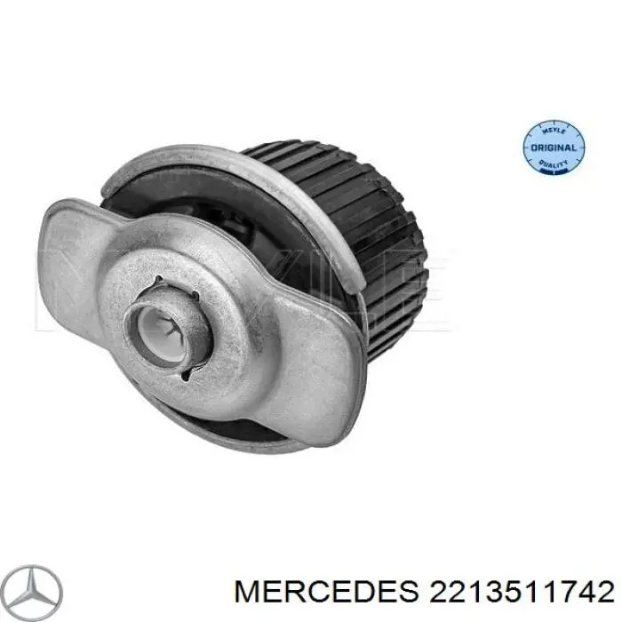 2213511742 Mercedes Bloco silencioso de viga traseira (de plataforma veicular)