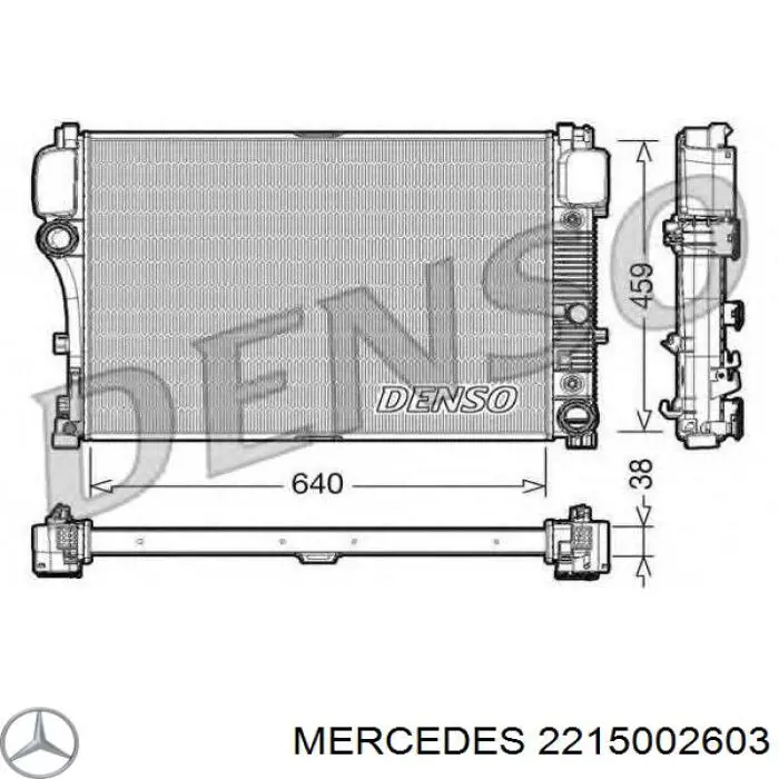 Radiador de esfriamento de motor Mercedes 2215002603 preço, a partir de 148,71 USD