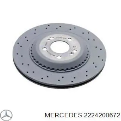 2224200672 Mercedes Disco do freio traseiro
