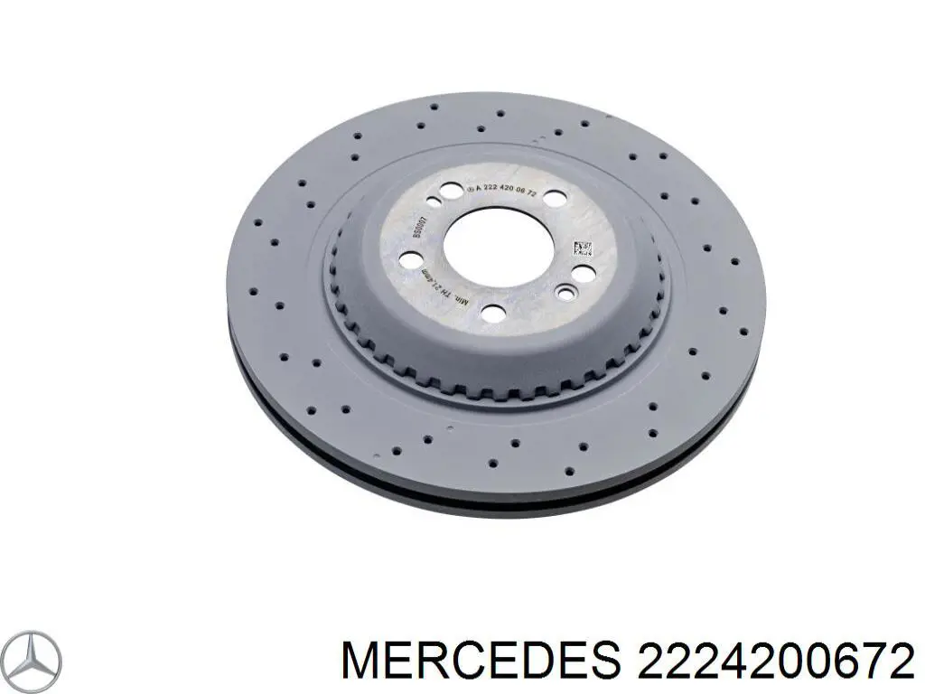 Disco do freio traseiro Mercedes 2224200672 preço, a partir de 184,91 USD