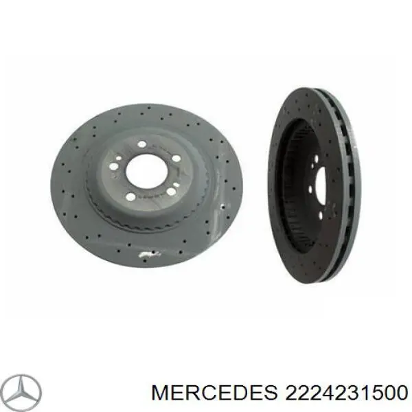 2224231500 Mercedes Disco do freio traseiro