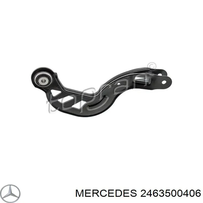 2463500406 Mercedes Braço oscilante (tração) longitudinal inferior esquerdo de suspensão traseira