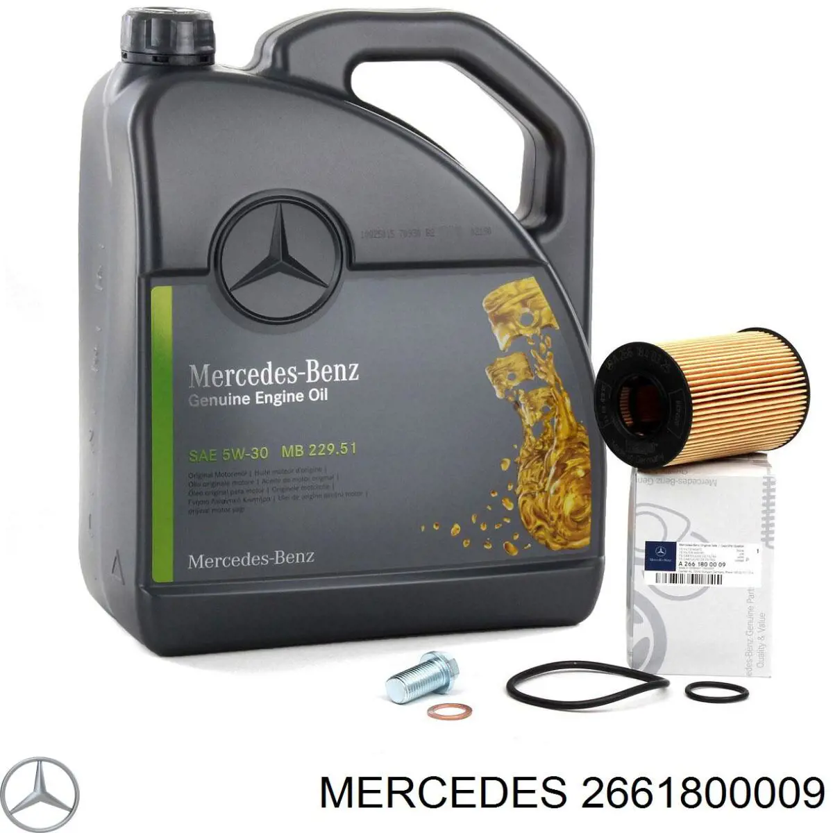 2661800009 Mercedes Filtro de óleo