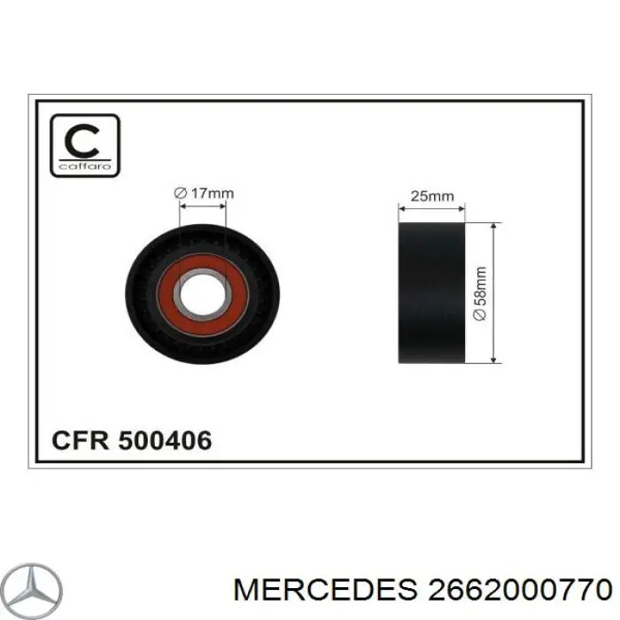 Compre 2662000770 Mercedes Reguladora de tensão da correia de transmissão