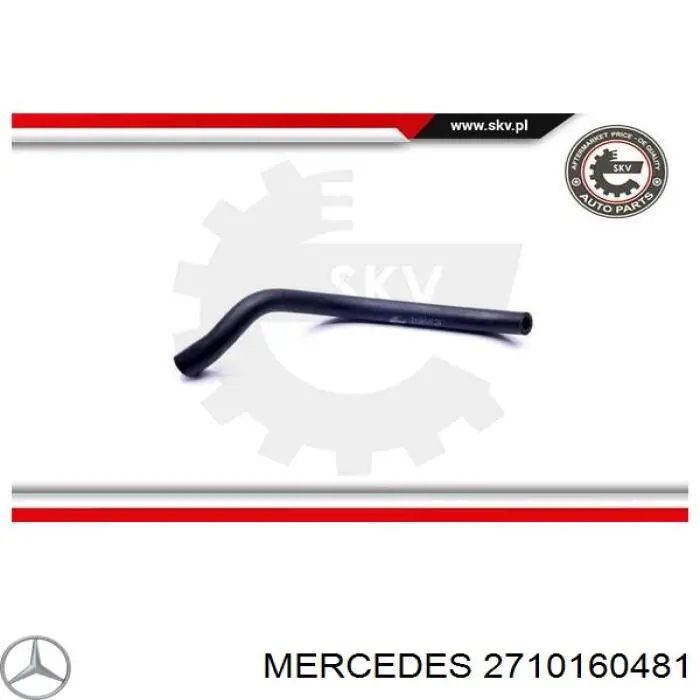 Cano derivado de ventilação de cárter (de separador de óleo) Mercedes 2710160481 preço, a partir de 5,50 USD