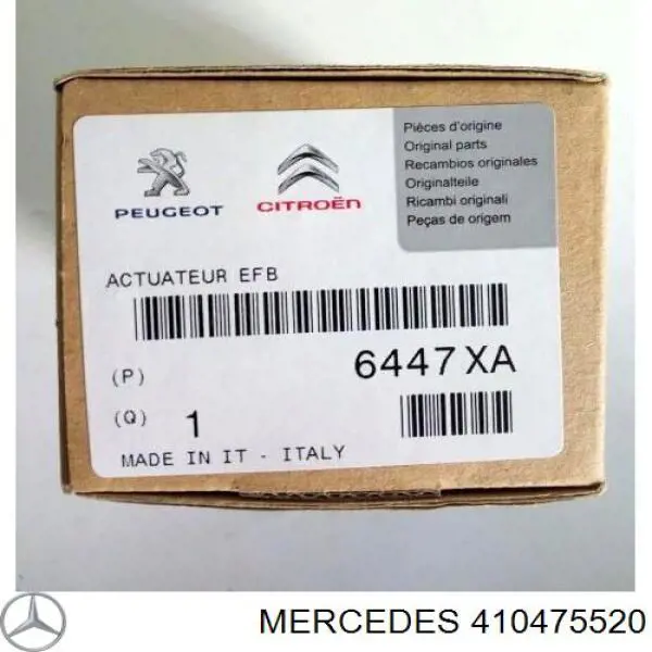 410475520 Mercedes Acionamento de comporta de forno