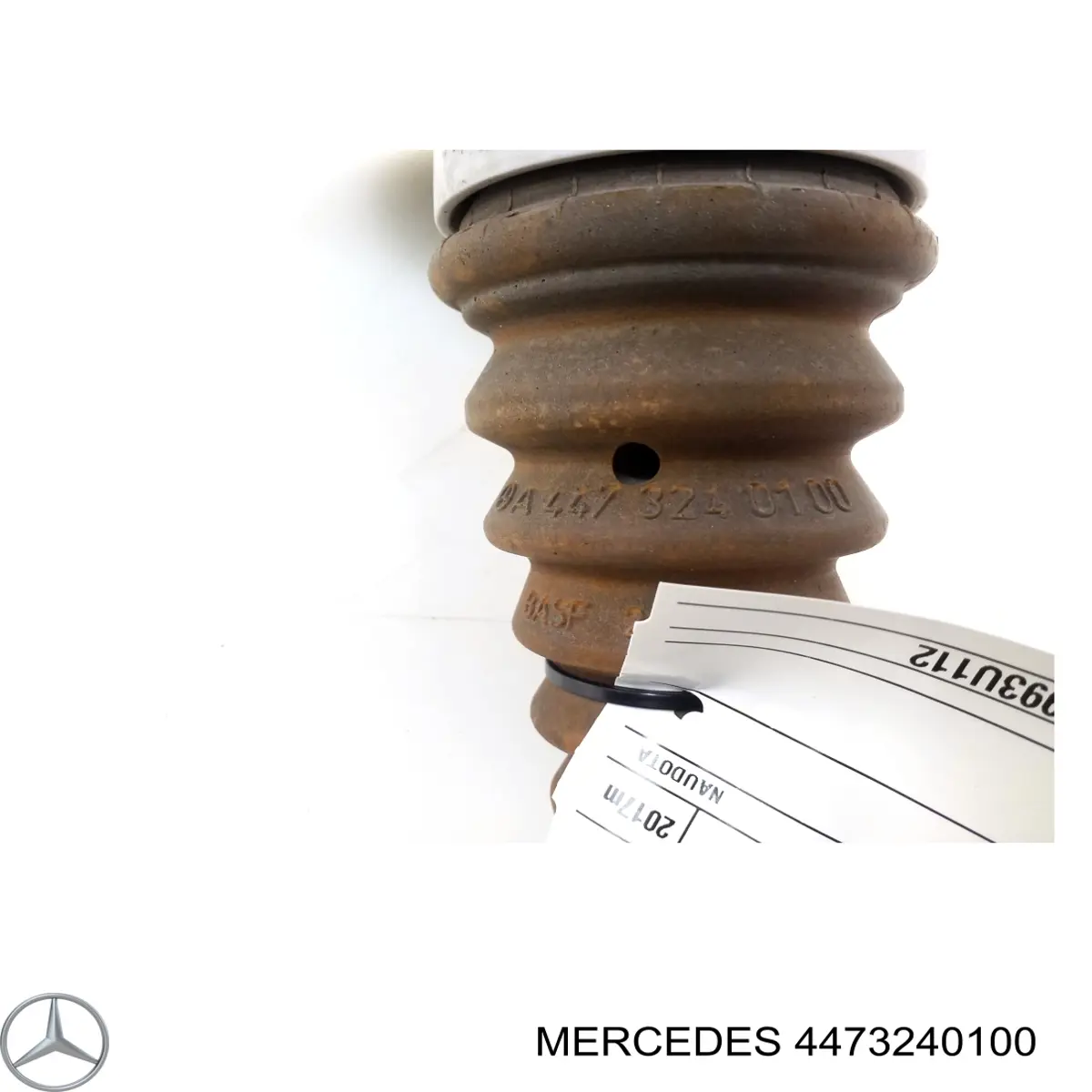 4473240100 Mercedes Pára-choque (grade de proteção) de amortecedor traseiro