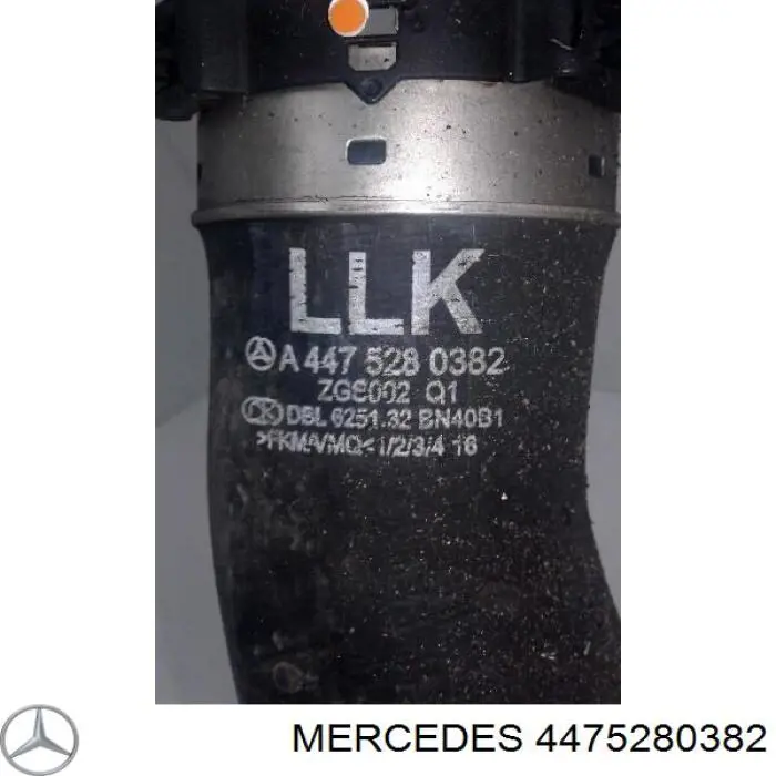 4475280382 Mercedes Mangueira (cano derivado) de intercooler
