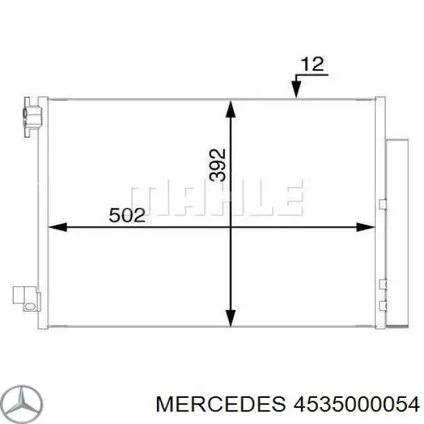 Compre 921001697R Mercedes Radiador de aparelho de ar condicionado