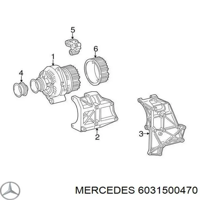 A6031500470 Mercedes Consola do gerador