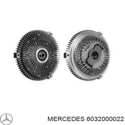 6032000022 Mercedes Acoplamento viscoso de ventilador de esfriamento