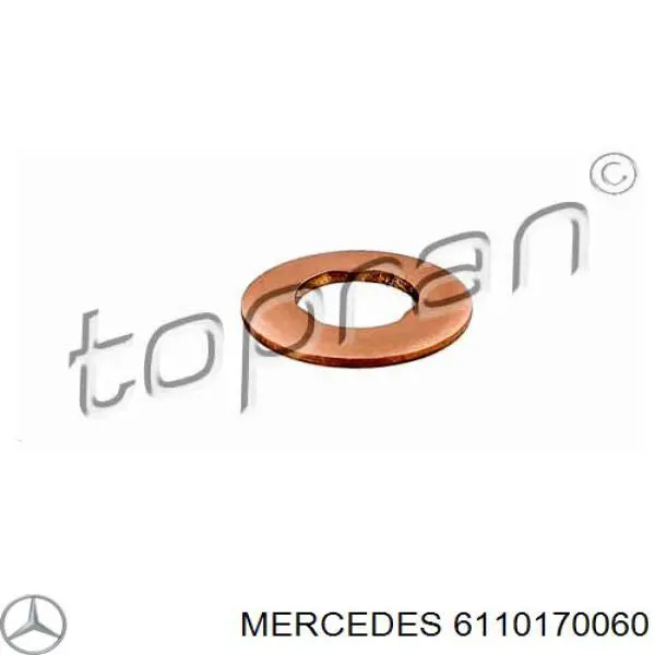 Anel (arruela) do injetor de ajuste Mercedes 6110170060 preço, a partir de 4,99 USD