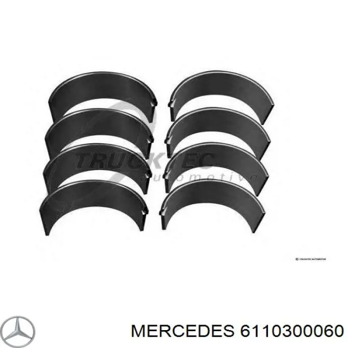 Folhas inseridas de cambota de biela, kit, padrão (STD) Mercedes 6110300060 preço, a partir de 30,26 USD