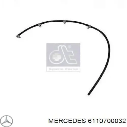 Compre 6110700032 Mercedes Tubo de combustível, inverso desde os injetores