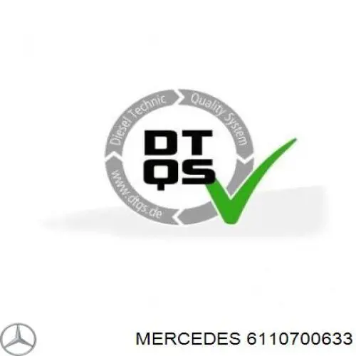 6110701433 Mercedes Tubo de combustível, desde a Bomba de Combustível de Pressão Alta até a sonda de combustível