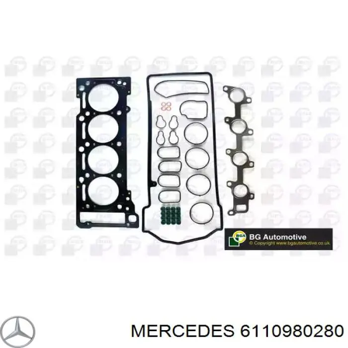 6110980280 Mercedes Vedante superior de tubo coletor de admissão