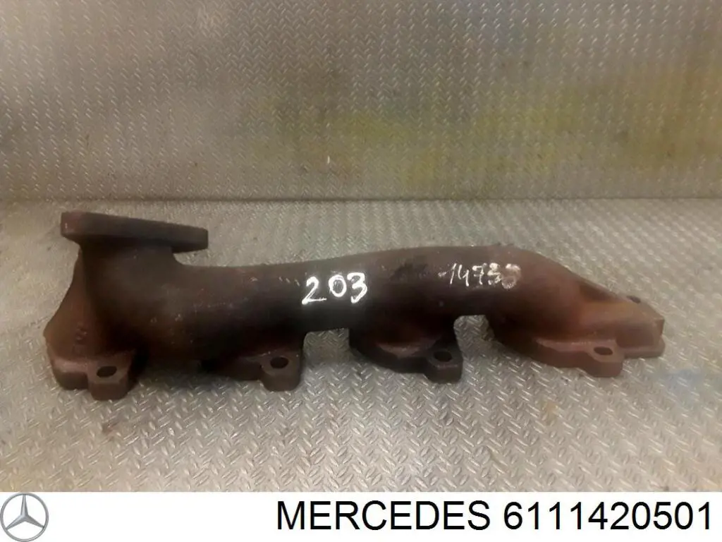 A646142030107 Mercedes Tubo coletor de escape