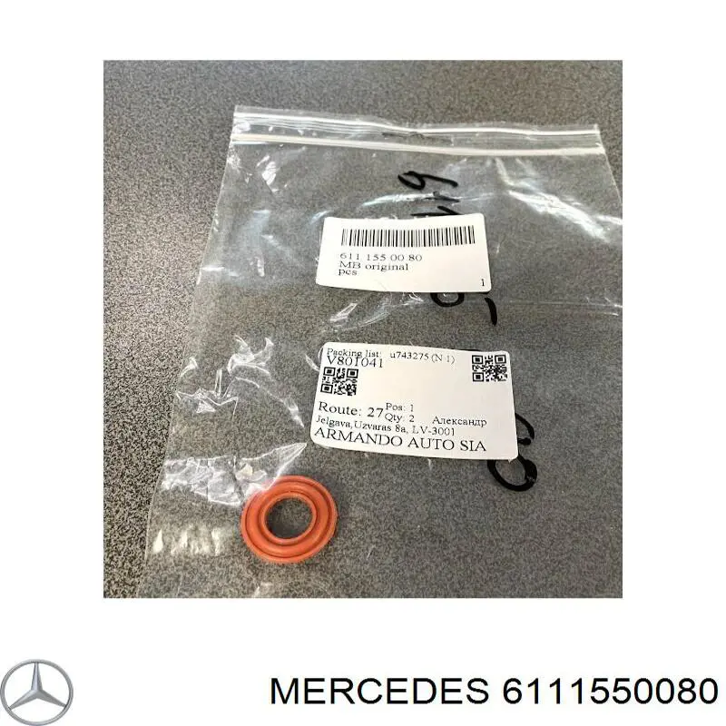 A611155008080 Mercedes Vedante (anel) do gerador com esfriamento por água