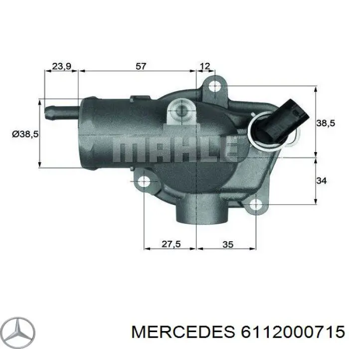 Termostato Mercedes 6112000715 preço, a partir de 30,28 USD