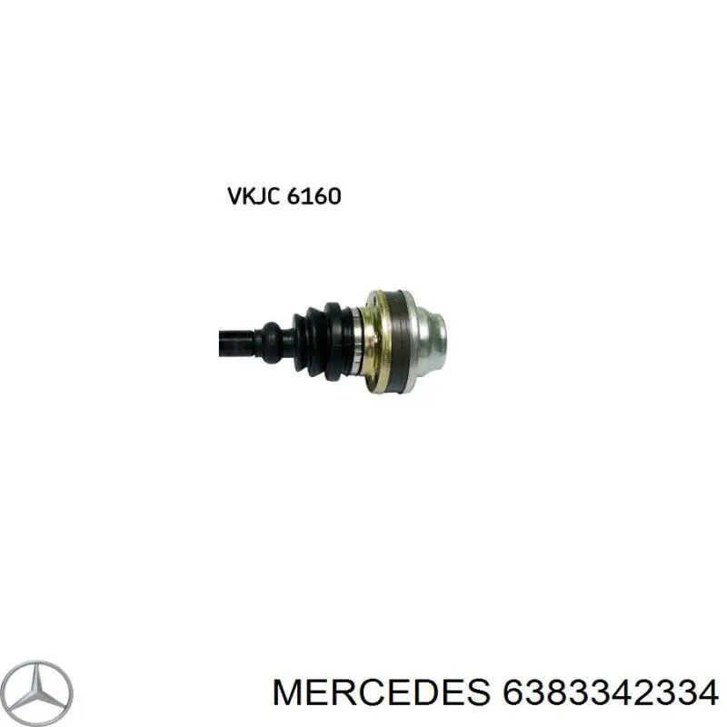 6383342334 Mercedes Semieixo (acionador) dianteiro