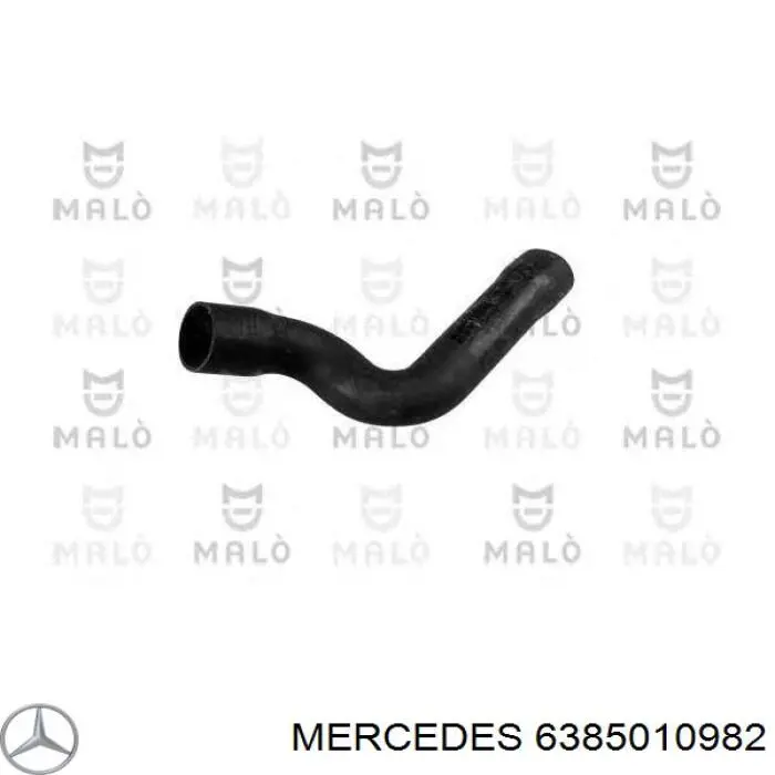 6385010982 Mercedes Mangueira (cano derivado) do radiador de esfriamento superior