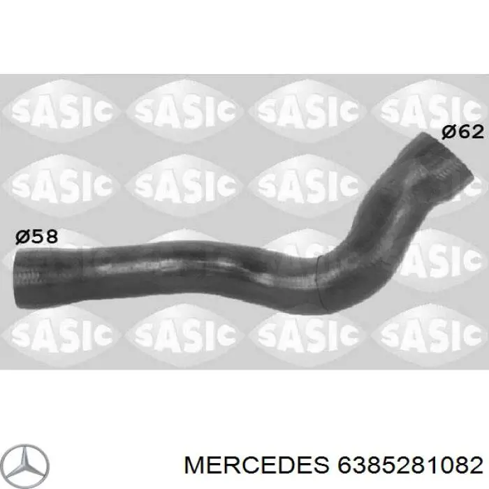 Mangueira (cano derivado) de intercooler Mercedes 6385281082 preço, a partir de 40,21 USD
