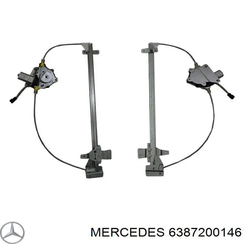 Compre 6387200146 Mercedes Mecanismo de acionamento de vidro da porta dianteira direita