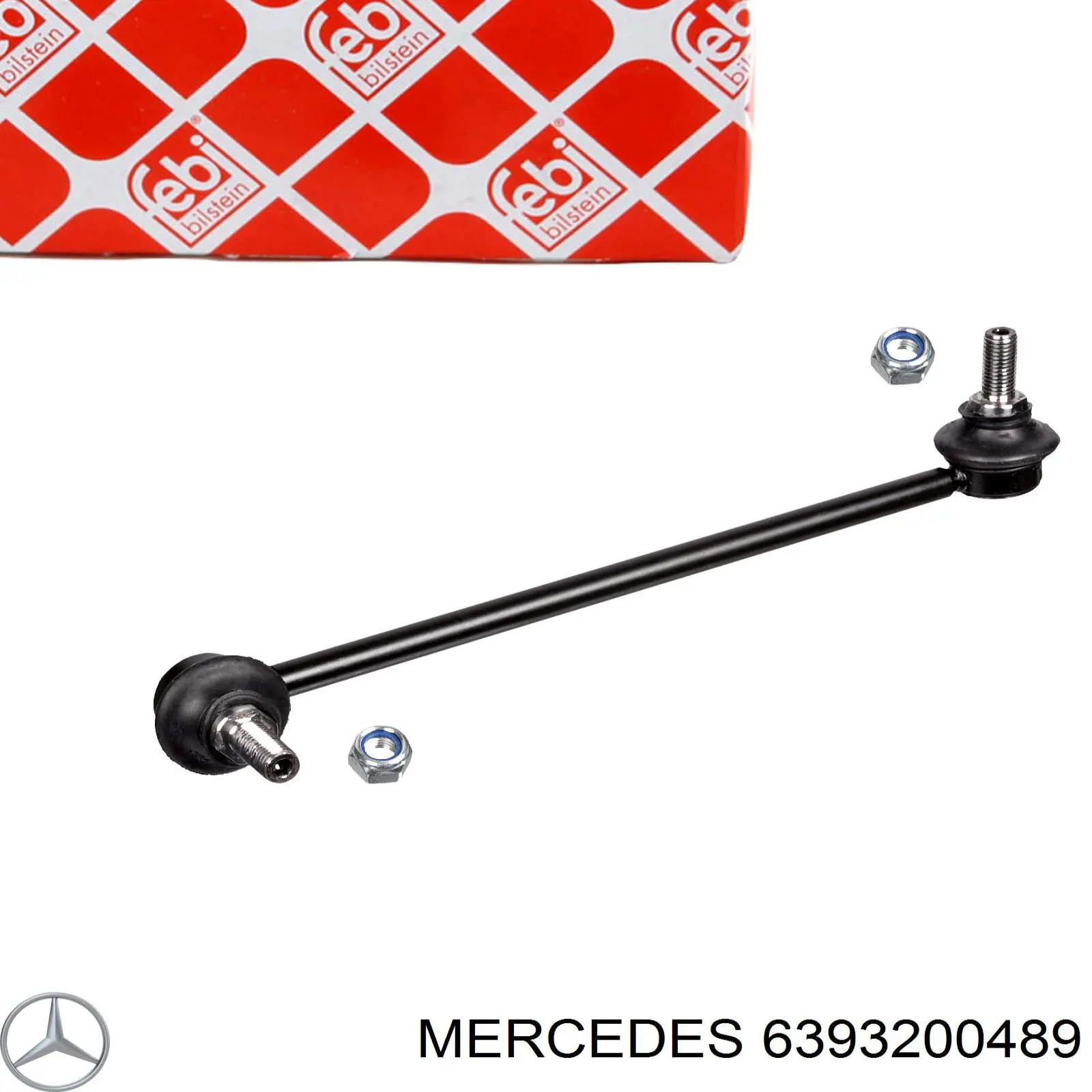 6393200489 Mercedes Montante esquerdo de estabilizador dianteiro