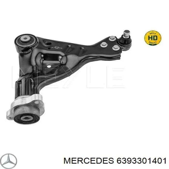 6393301401 Mercedes Braço oscilante inferior esquerdo de suspensão dianteira
