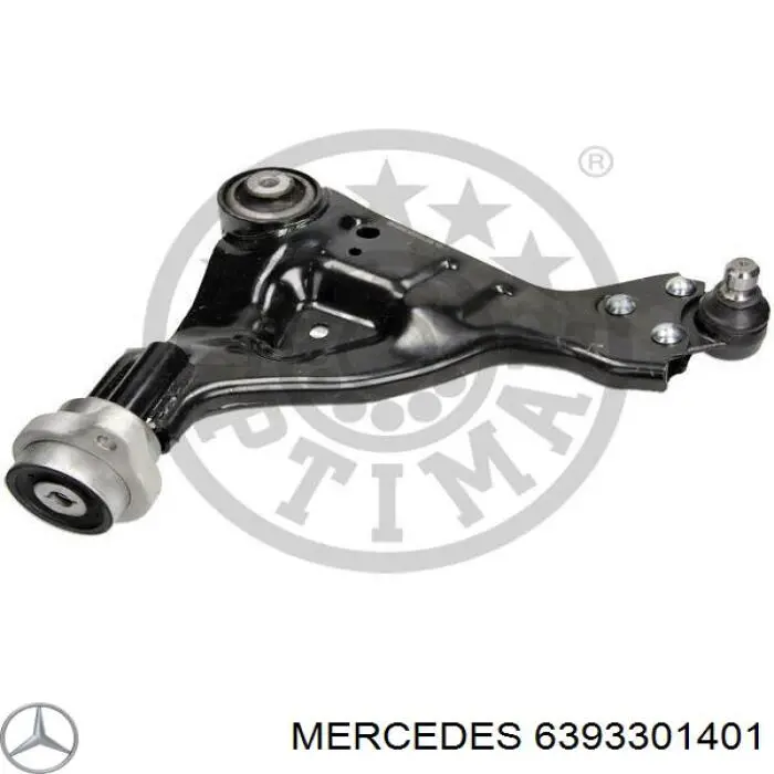 Compre 6393301401 Mercedes Braço oscilante inferior esquerdo de suspensão dianteira