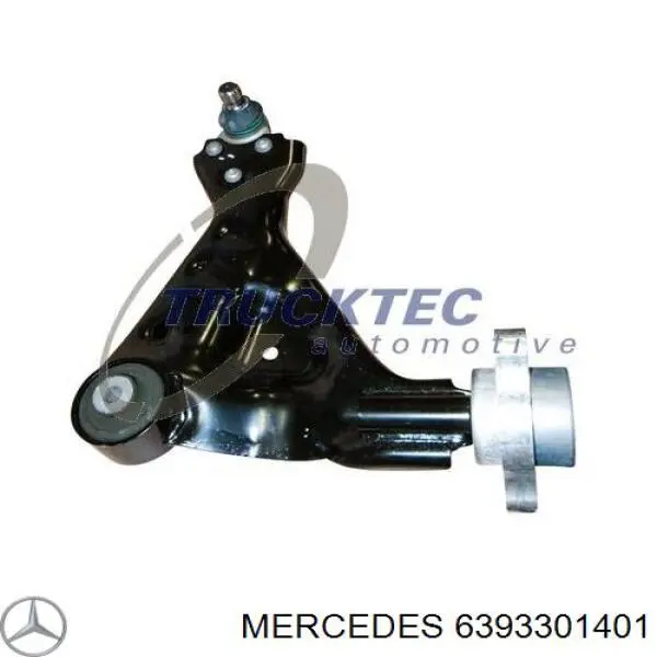 6393301401 Mercedes Braço oscilante inferior esquerdo de suspensão dianteira