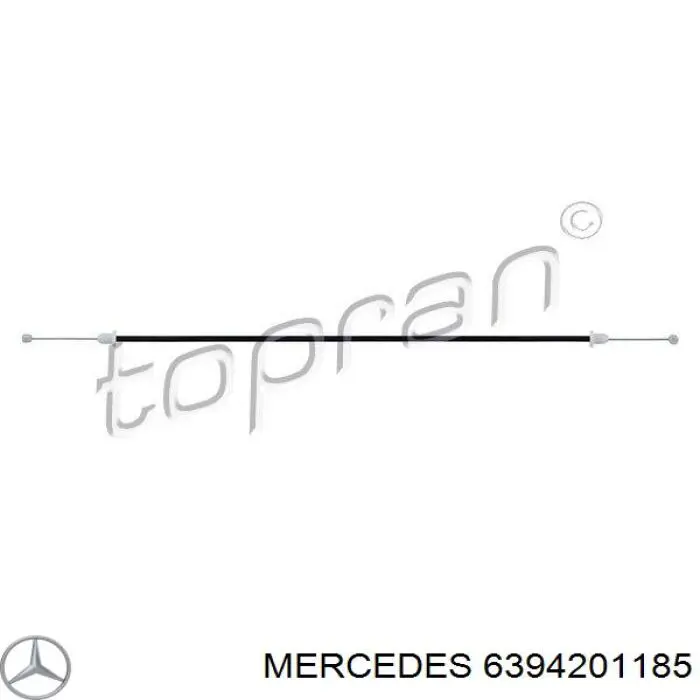 6394201185 Mercedes Cabo do freio de estacionamento dianteiro
