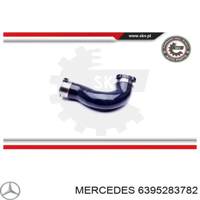 6395283782 Mercedes Mangueira (cano derivado) de intercooler