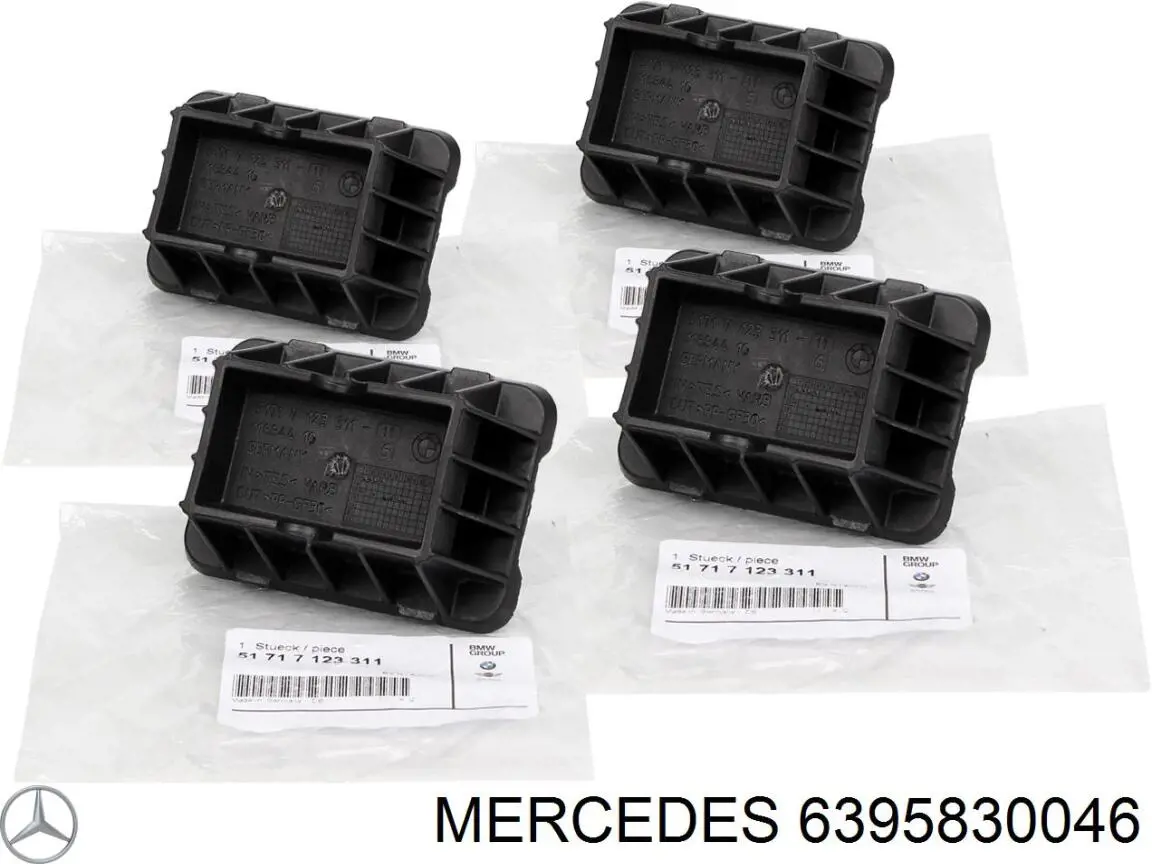 Compre 6395830046 Mercedes Coxim do macaco inferior (suporte de plataforma elevatória)