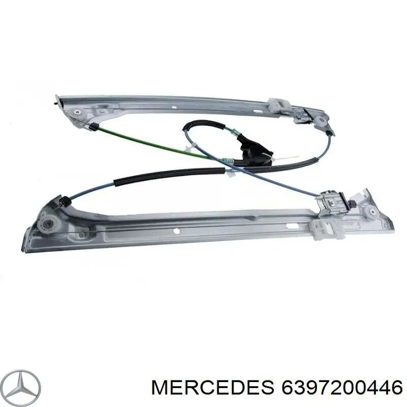 Compre 6397200446 Mercedes Mecanismo de acionamento de vidro da porta dianteira esquerda