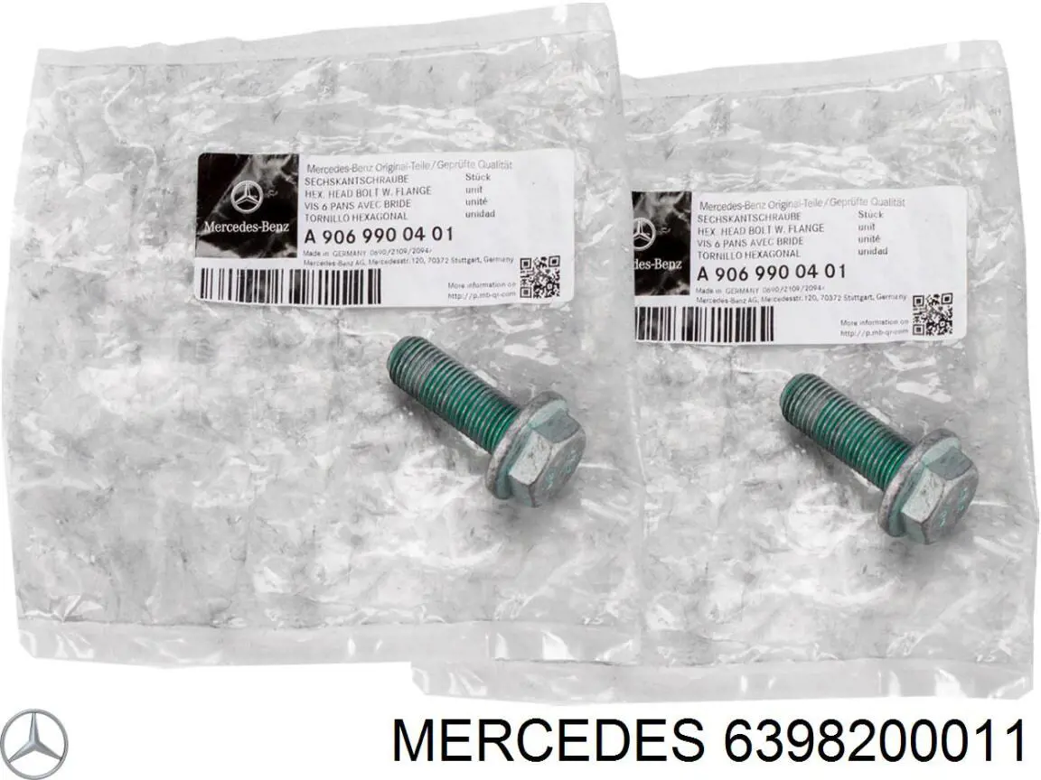 6398200011 Mercedes Sensor de fechamento de portas (interruptor de fim de carreira), da porta deslizante, na carroçaria