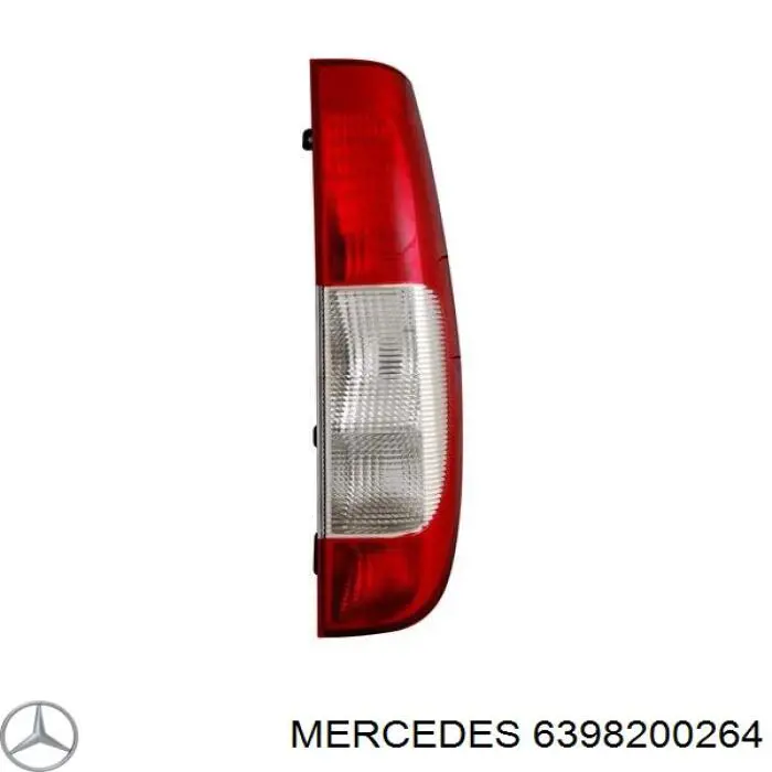 6398200264 Mercedes Lanterna traseira direita