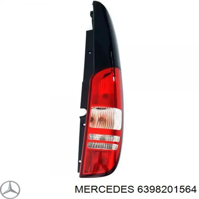 6398201564 Mercedes Lanterna traseira direita