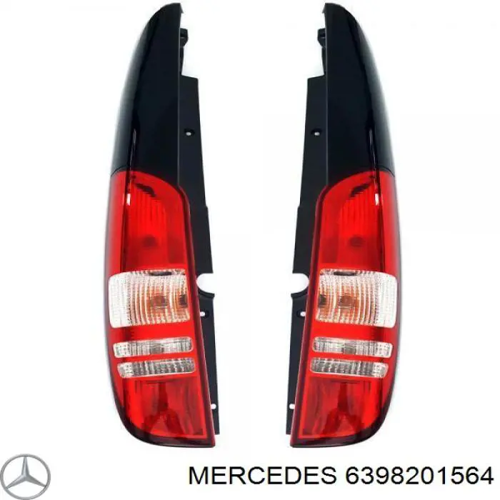 Lanterna traseira direita Mercedes 6398201564 preço, a partir de 178,26 USD
